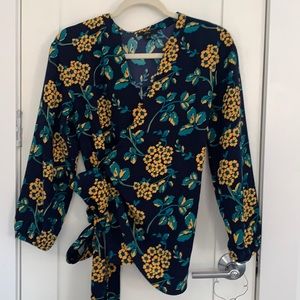j.crew wrap blouse
